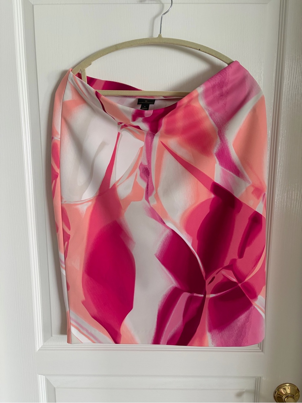 Worthington Pink and Coral Pencil Skirt